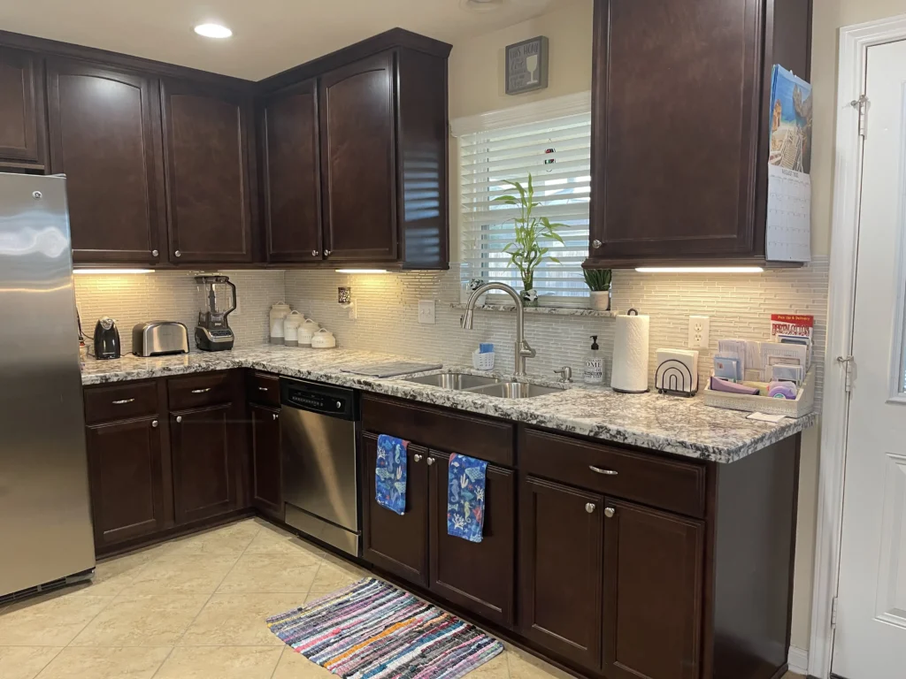 white granite countertops