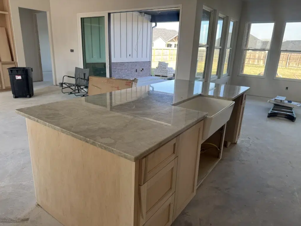 Taj Mahal Quartzite countertop island with farmhouse sinkCountertops Baytown Quartz Countertops Baytown Countertops Baytown
Quartzite Countertops Baytown near me